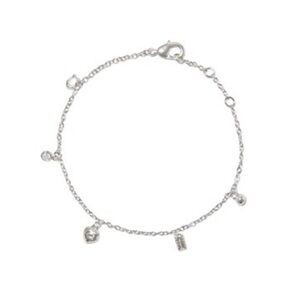 COACH Silver Plated Charm Bracelet NWT